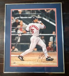 Nomar Garciaparra Signed Upper Deck Framed Photo Boston Red Sox