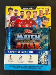 2021 SOCCER TOPPS MATCH ATTAX TIN SEALED CARDS