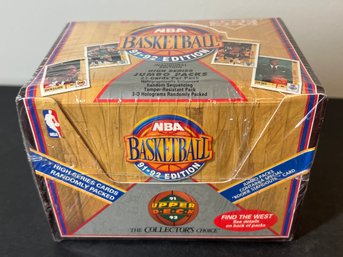 1991 UPPER DECK JUMBO PACK EDITON SEALED BASKETBALL BOX