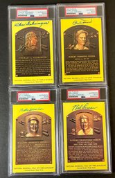 4 GRADED HOF 1993 COOPERSTOWN AUTOHGRAPHED PSA AUTHENTIC BASEBALL CARDS