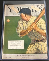 1929 Babe Ruth Youths Companion Magazine