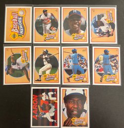 Hank Aaron 1991 Upper Deck Heroes 10 Card Set