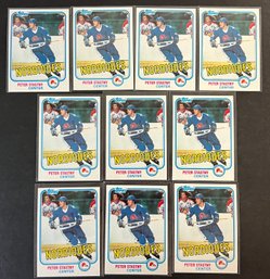 10x 1981 TOPPS PETER STASTNY ROOKIE HOCKEY CARDS PACK FRESH