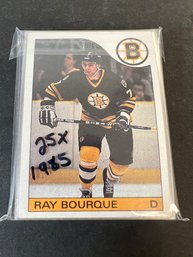 1985x TOPPS RAY BOURQUE HOCKEY CARDS PACK FRESH