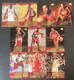 2003 UPPER DECK LEBRONS DIARY ROOKIE BASKETBALL CARD LOT