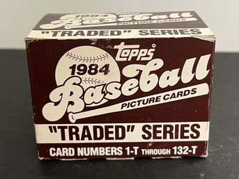 1984 TOPPS TRADED BASEBALL CARD BOX