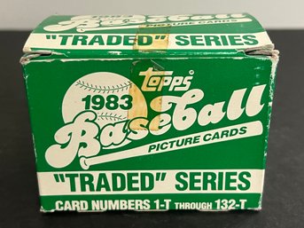 1983 TOPPS TRADED BASEBALL CARD BOX