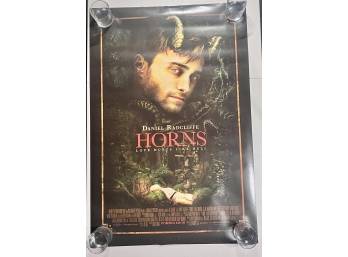 HORNS  - 2013 ORIGINAL AUTHENTIC MOVIE POSTER 40x27 ROLLED TWO SIDED
