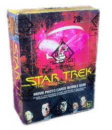 1979 TOPPS STAR TREK TRADING CARD BOX WITH 36 PACKS FACTORY SEALED BBCE