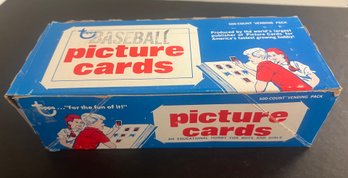 1985 TOPPS BASEBALL CARD VENDING BOX 500 COUNT