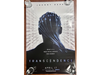 TRANSCENDENCE  - 2014 ORIGINAL AUTHENTIC MOVIE POSTER 40x27 ROLLED TWO SIDED    (2)