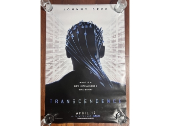 TRANSCENDENCE  - 2014 ORIGINAL AUTHENTIC MOVIE POSTER 40x27 ROLLED TWO SIDED   (1)