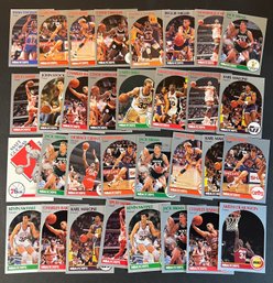 1990 NBA HOOPS ROOKIES & STARS LOT