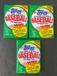 1984 Topps Baseball Packs Factory Sealed