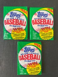 1984 Topps Baseball Packs Factory Sealed