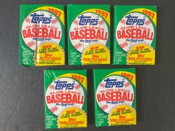 1987 Topps Baseball Packs Factory Sealed