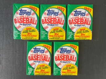 1987 Topps Baseball Packs Factory Sealed