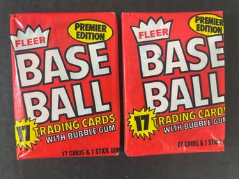 1981 Fleer Baseball Packs Factory Sealed