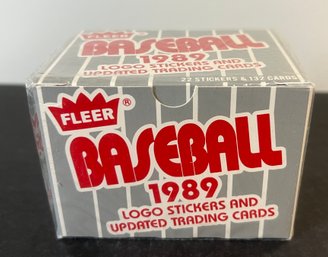 1989 FLEER BASEBALL CARD BOX