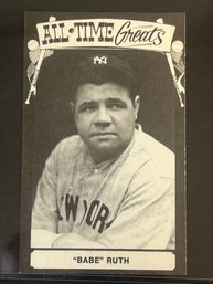 1975 TCMA  BABE RUTH POST CARD BASEBALL