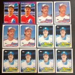 RANDY JOHNSON ROOKIE BASEBALL CARD LOT