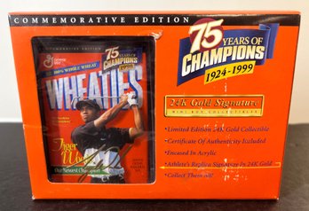1999 WHEATIES TIGER WOODS GOLD BOX SEALED