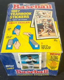 SEALED 1987 TOPPS STICKERS BASEBALL CARD BOX