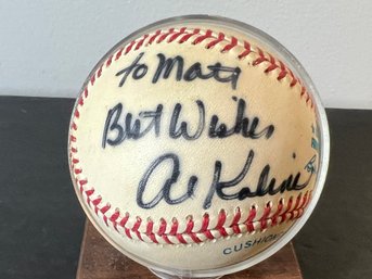 AL KALINE AUTOGRAPHED BASEBALL