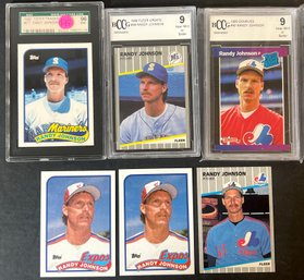 RANDY JOHNSON ROOKIE BASEBALL CARD LOT