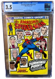 1973 Amazing Spider-Man Comic Book #121 CGC 3.5