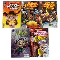 DC YOUNG HEROES IN LOVE COMIC BOOK LOT (5)