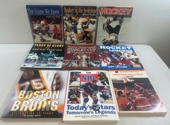 LARGE LOT OF HOCKEY BOOKS NHL & BRUINS (PICKUP ONLY)