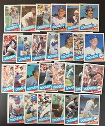 1985 Topps LA Dodgers Team Set