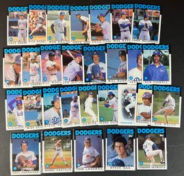 1986 Topps LA Dodgers Team Set