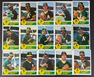 1983 Granny Goose Oakland Athletics Team Set