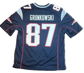 ROB GRONKOWSKI AUTHENTIC NIKE ON FIELD JERSEY SIZE LARGE NEW ENGLAND PATRIOTS NFL