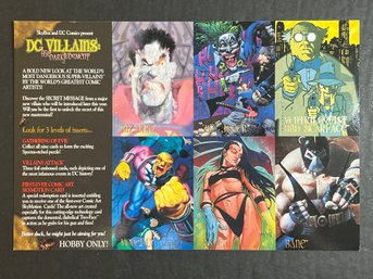 1995 SKYBOX DC VILLANS PROMO CARD