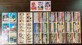 1970S TOPPS BASEBALL UNCUT SHEETS LOT