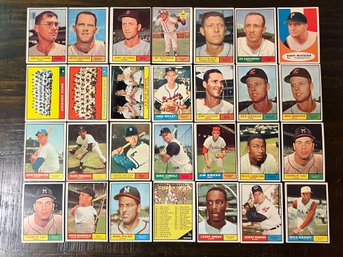 1961 TOPPS BASEBALL CARD LOT