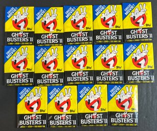 1989 TOPPS GHOST BUSTERS 2 TRADING CARD PACKS FACTORY SEALED (14)