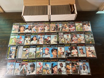 1971 TOPPS BASEBALL NEAR COMPLETE SET 611/752 WITH STARS & HIGH #'S