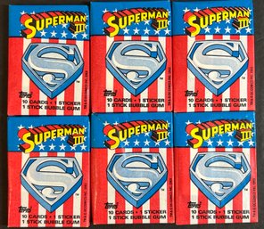 1983 Topps Superman 3 FACTORY SEALED PACKS (6)