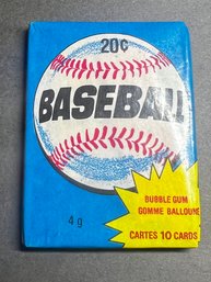 1980 O-pee-chee Baseball Wax Pack Unopened