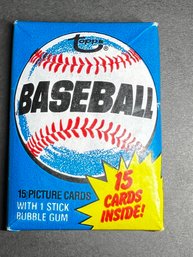 1980 Topps Baseball Wax Pack Unopened ~ Ricky Henderson Rookie Year