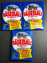 1983 Topps Baseball Wax Packs (3)