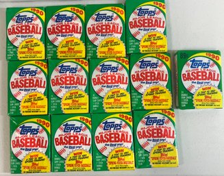 1990 Topps Baseball Packs 12 Wax / 1 Cello