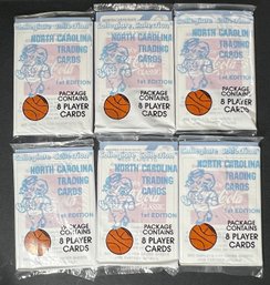 1989 UNC BASKETBALL PACKS (6)