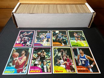 1981 Topps Basketball Lot Of Over 600 NM Cards