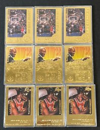1999 UPPER DECK MICHAEL JORDAN 22KT GOLD CARD LOT