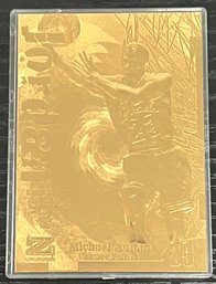 1997 SKYBOX ZFORCE MICHAEL JORDAN 23KT GOLD CARD